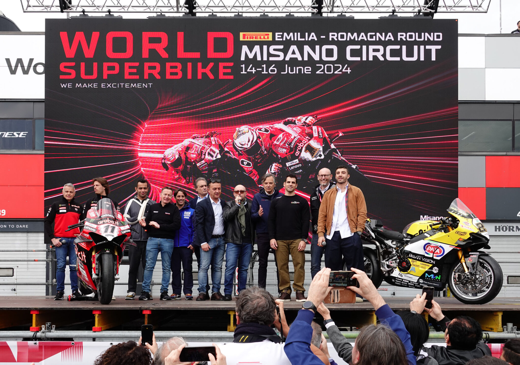 EmiliaRomagna round del Worldsbk presentato il poster 2024 all'Eicma